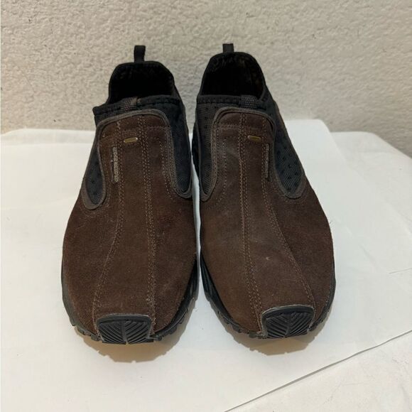 SKECHERS Men 13 Shoes Brown Suede Leather Slip On Sport Moc Lightweight Hike - Picture 2 of 12